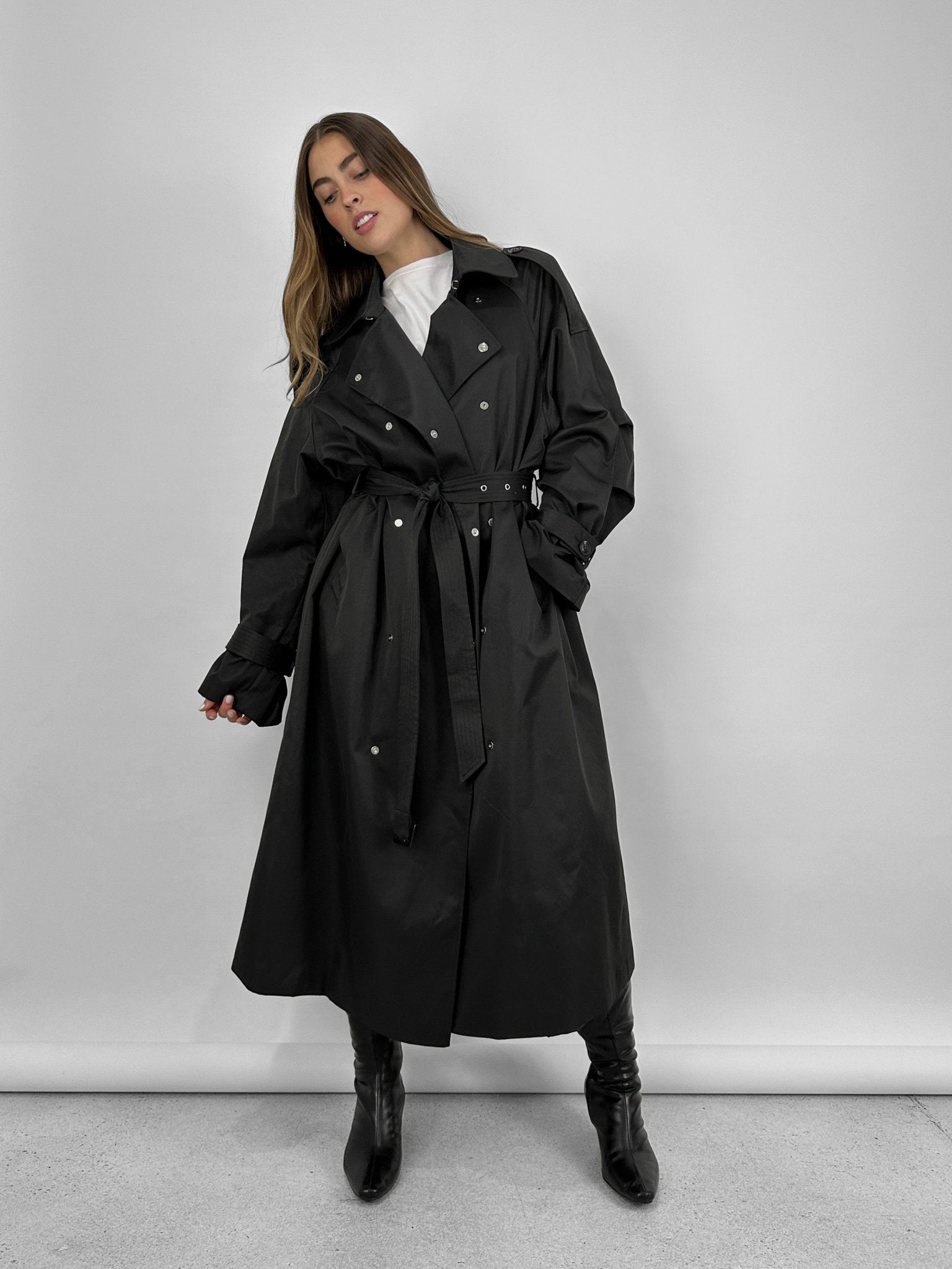 Dove Oversized Trench Coat