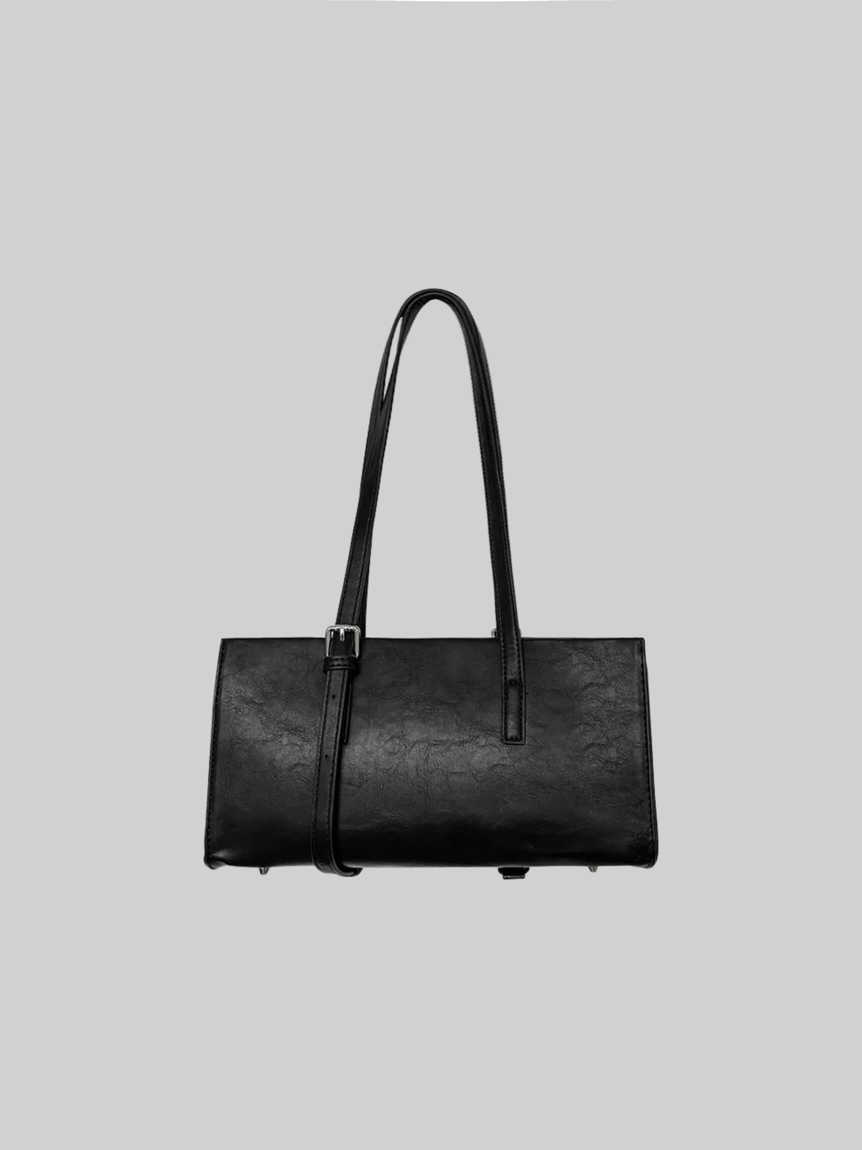 Pia Asymmetrical Boxy Buckle Bag