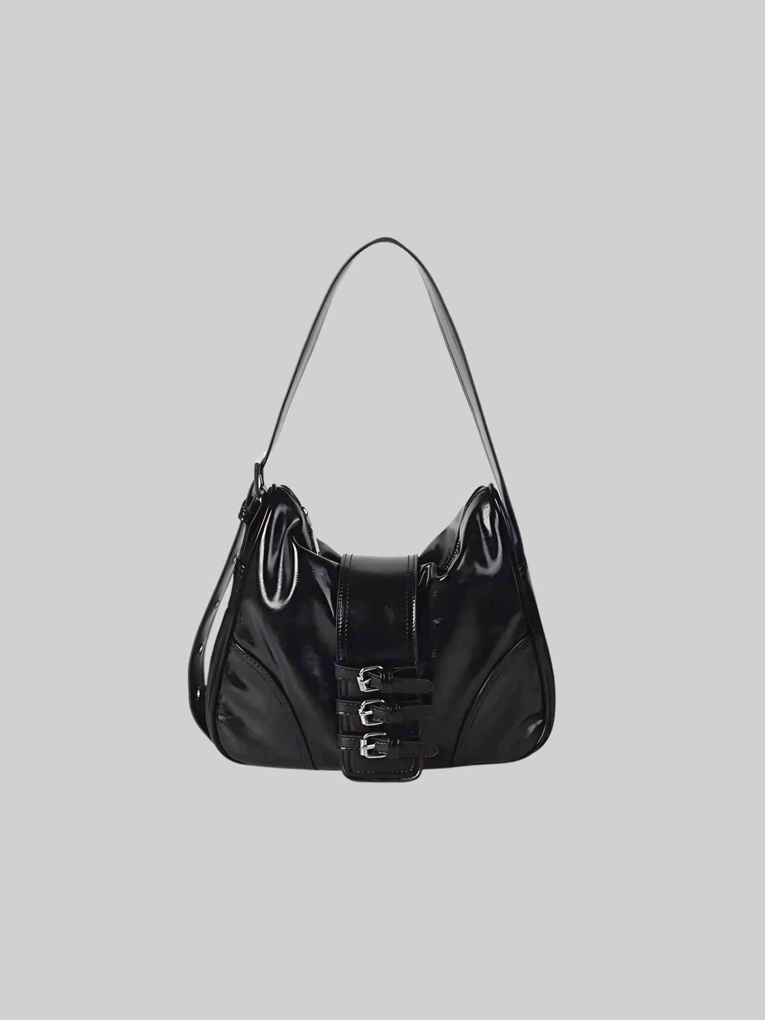 Brooklyn Slouch Buckle Bag - Vamp Official