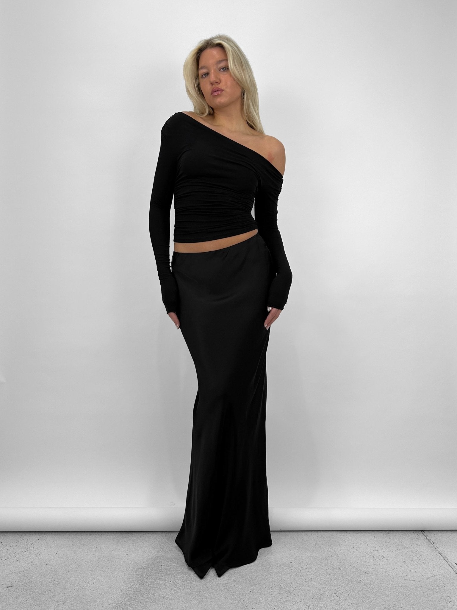 Classic Satin Maxi Skirt - Vamp Official