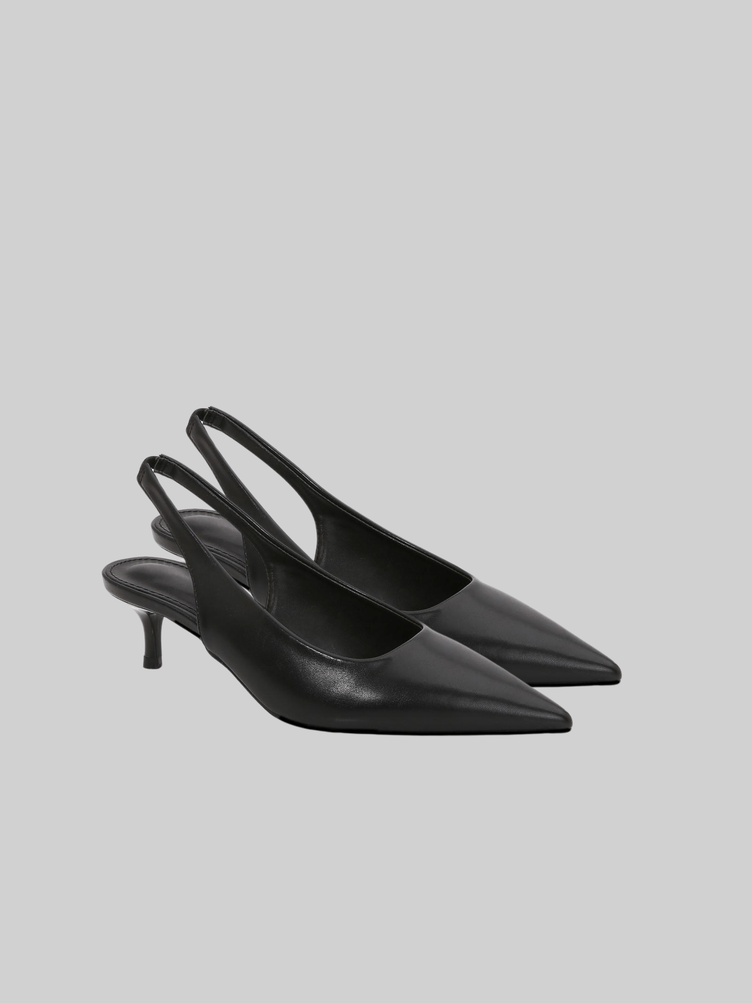 Classic Slingback Pointed Toe Heels - Vamp Official