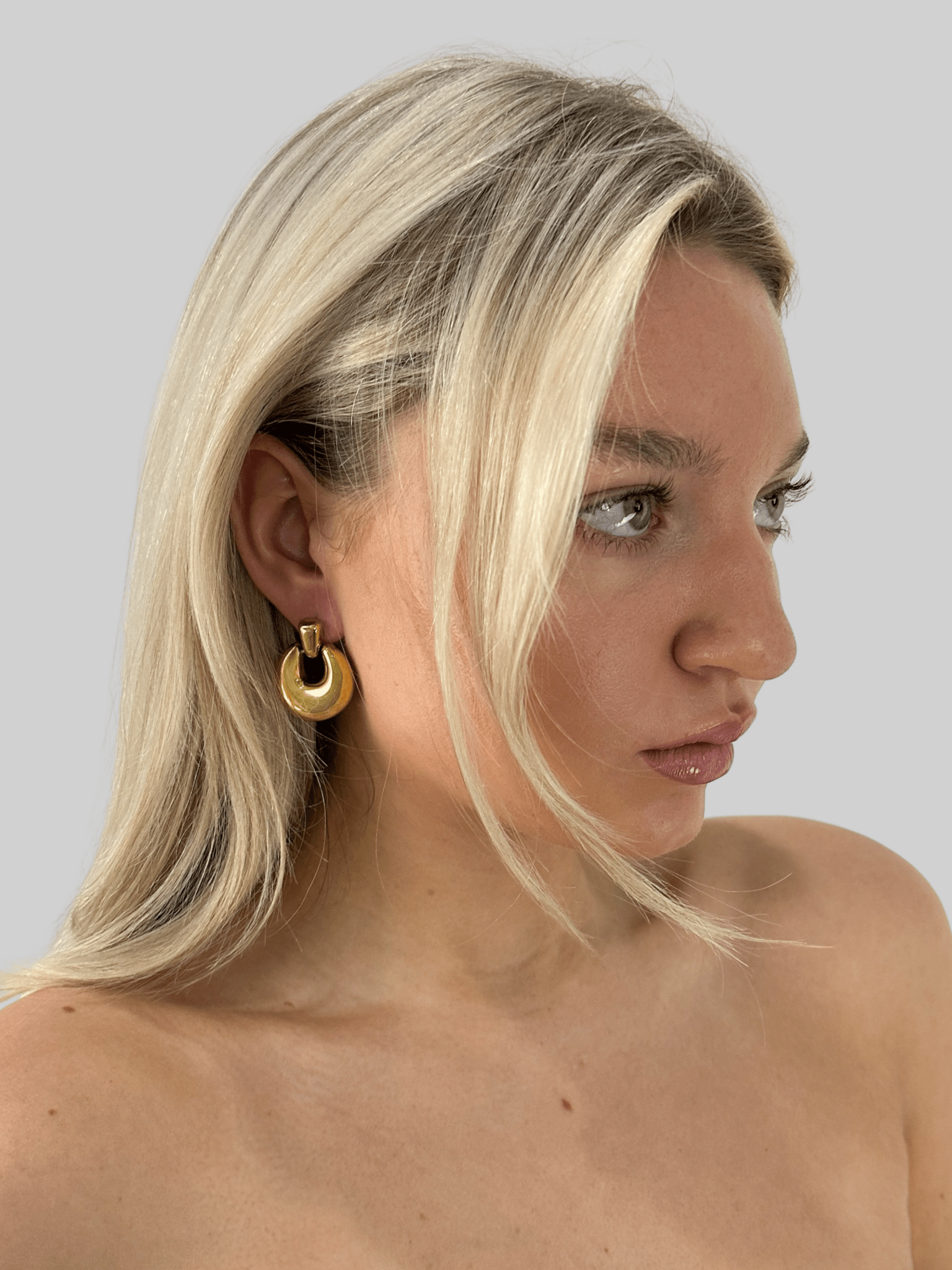 Crescent Dome Drop Earrings - Vamp Official