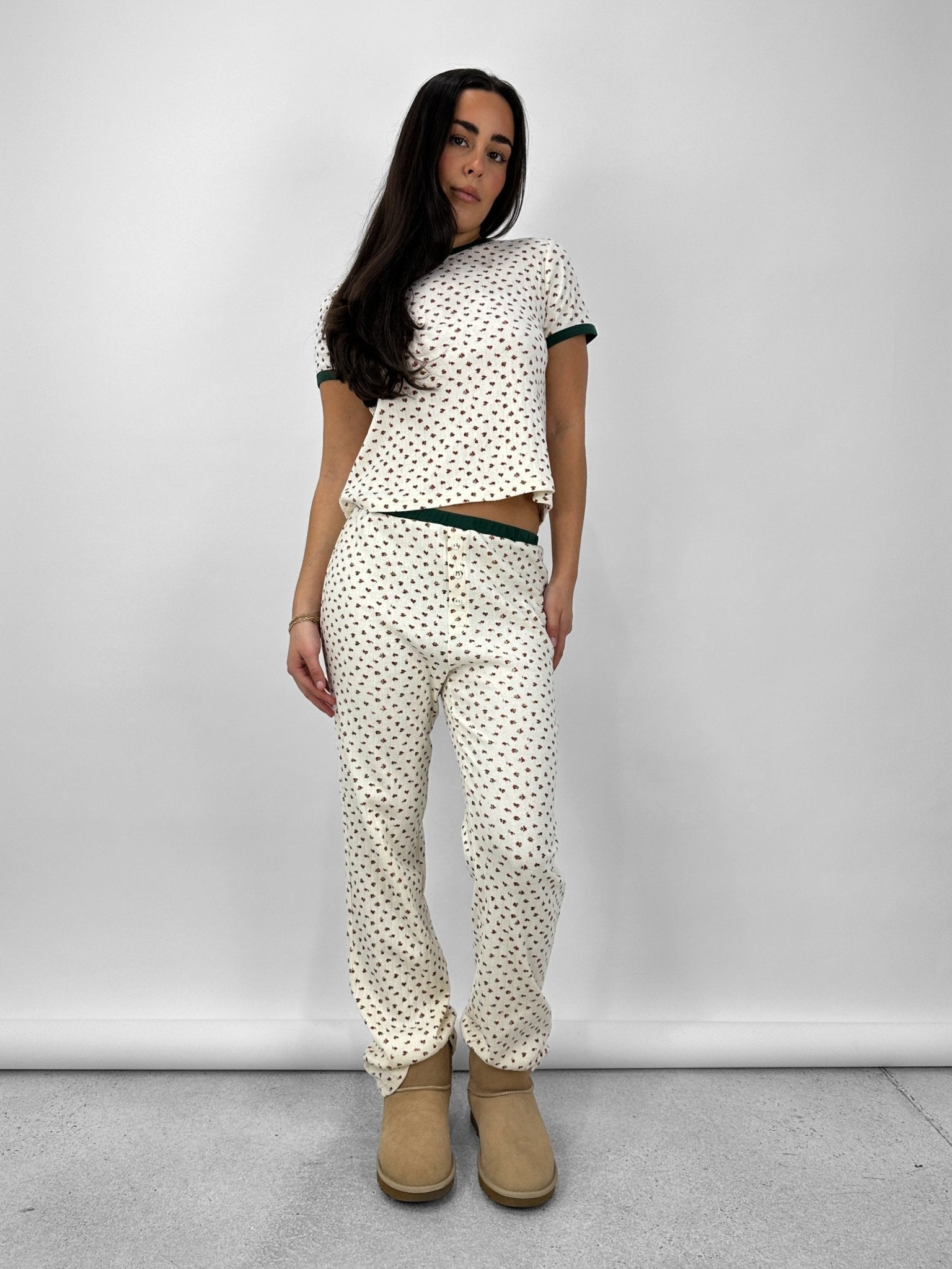 Holly Tee & Boxer Pant Pajama Set - Vamp Official