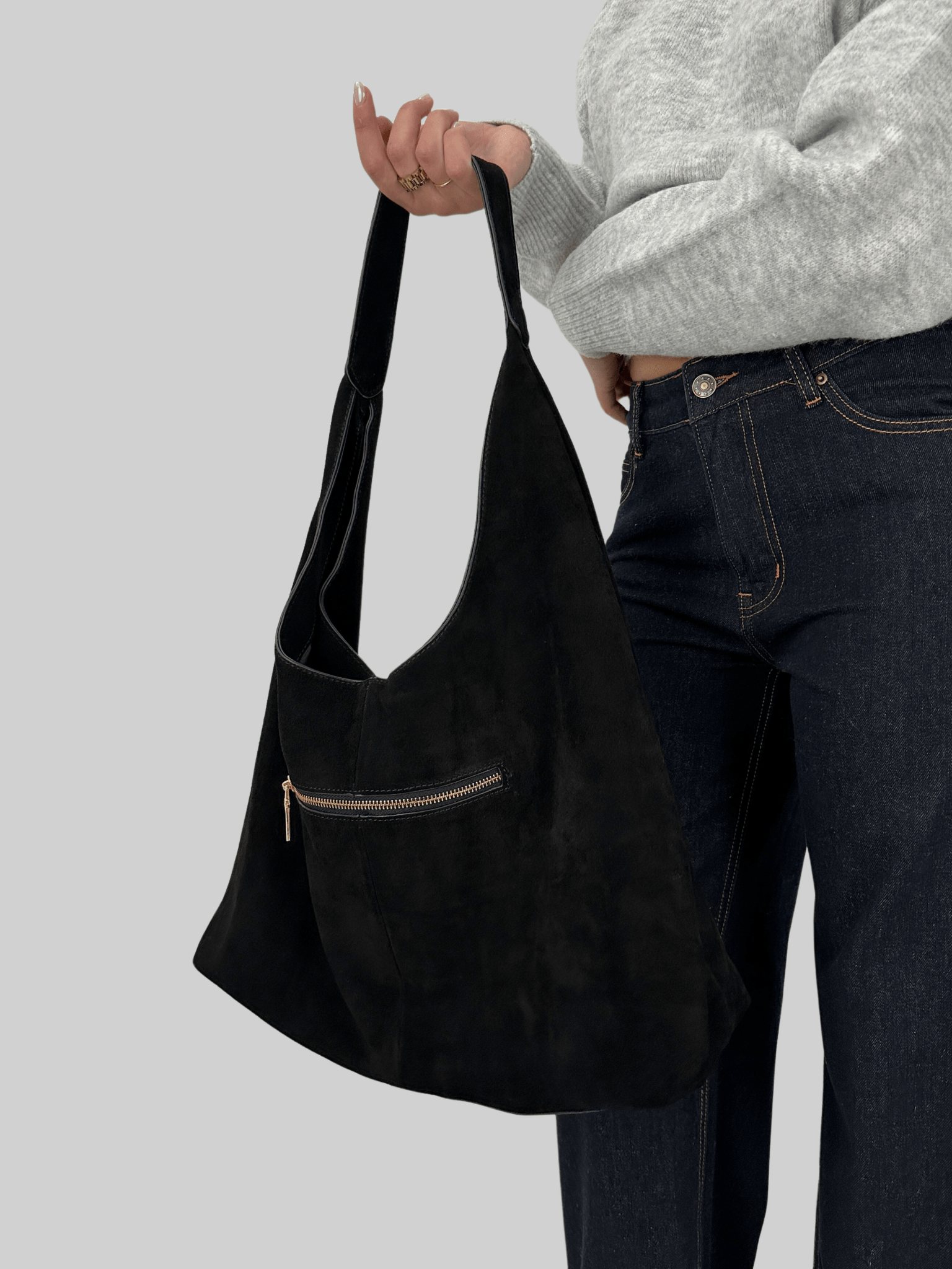 Mira Oversized Suede Tote Bag - Vamp Official