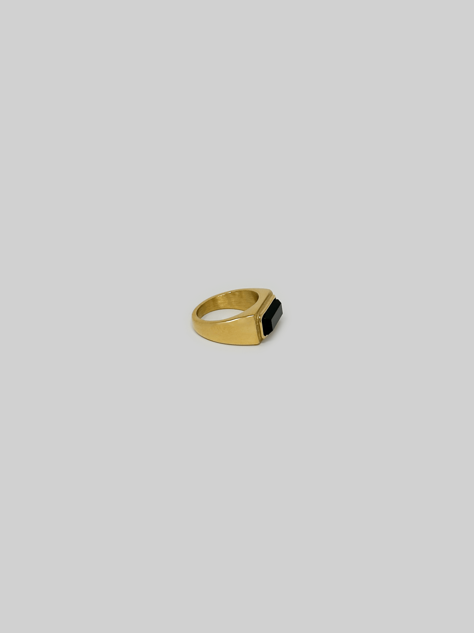 Rectangle Gemstone Signet Ring - Vamp Official