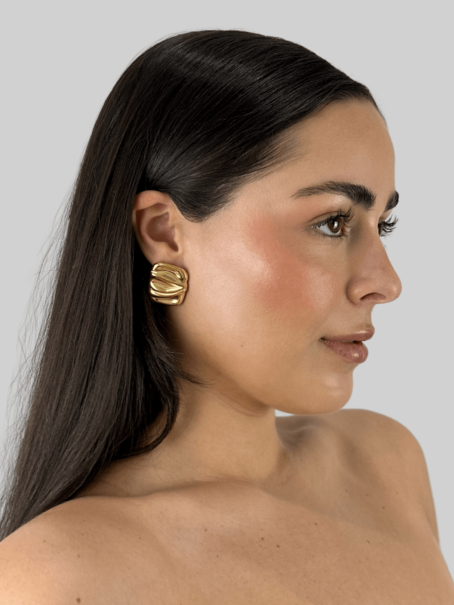 Rippled Plate Earrings - Vamp Official