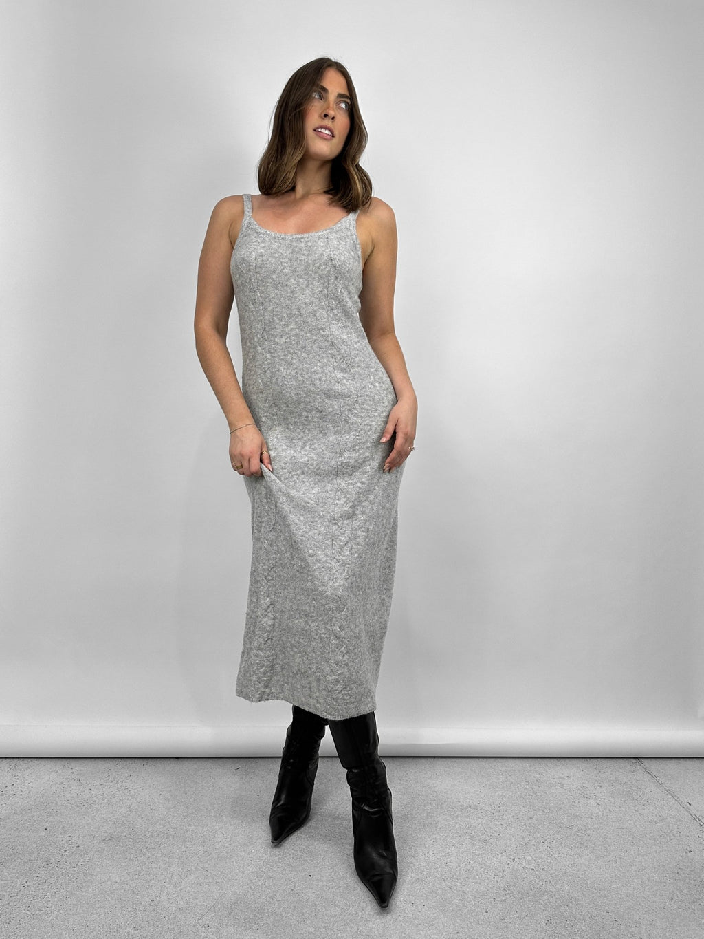 Knit Ribbed Cami Dress – Kapsule Boutique